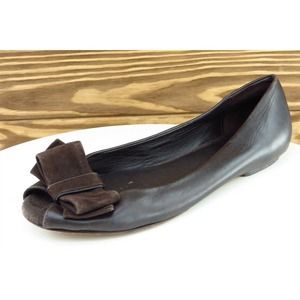 Banana Republic Women Sz 6.5 M Brown Flat Leather Shoes